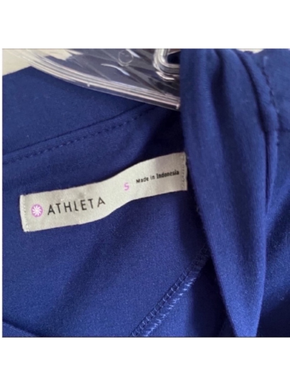 Athleta En Route dress blue ponte fit and flare zipper back - Picture 6 of 8